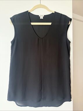 J. Crew Black V-Neck Sleeveless Camisole